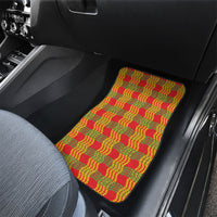 Aloha Hawaii Ilima Maile Lei Car Mats Palaka Inspired Hawaiian-plaid Red LT14 - Polynesian Pride