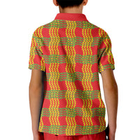 Aloha Hawaii Ilima Maile Lei Kid Polo Shirt Palaka Inspired Hawaiian-plaid Red LT14 - Polynesian Pride