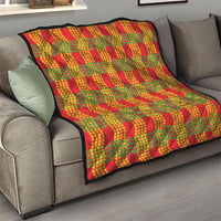 Aloha Hawaii Ilima Maile Lei Quilt Palaka Inspired Hawaiian-plaid Red LT14 - Polynesian Pride
