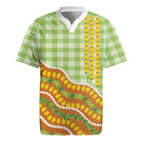 Hawaii Leis Palaka Motifs Rugby Jersey Pikake Pakalana Maile Ilima Kakau Style LT14 Multicolor - Polynesian Pride