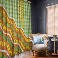 Hawaii Leis Palaka Motifs Window Curtain Pikake Pakalana Maile Ilima Kakau Style LT14 - Polynesian Pride
