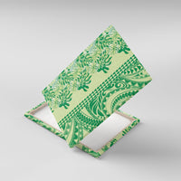 Lime Green Hibiscus Monstera Seamless Kakau Hawaii Canvas Wall Art