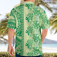 Lime Green Hibiscus Monstera Seamless Kakau Hawaii Hawaiian Shirt LT14 - Polynesian Pride