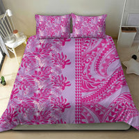 Purple Hibiscus Monstera Seamless Kakau Hawaii Bedding Set LT14 - Polynesian Pride