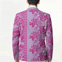 Purple Hibiscus Monstera Seamless Kakau Hawaii Blazer LT14 - Polynesian Pride