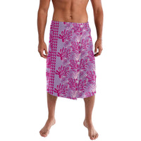 Purple Hibiscus Monstera Seamless Kakau Hawaii Lavalava