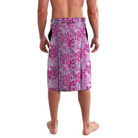 Purple Hibiscus Monstera Seamless Kakau Hawaii Lavalava