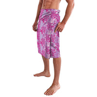 Purple Hibiscus Monstera Seamless Kakau Hawaii Lavalava