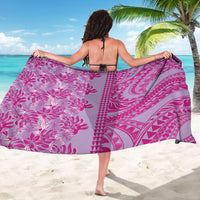 Purple Hibiscus Monstera Seamless Kakau Hawaii Sarong