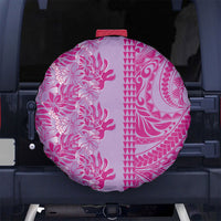 Purple Hibiscus Monstera Seamless Kakau Hawaii Spare Tire Cover LT14 No hole Purple - Polynesian Pride