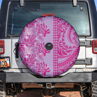 Purple Hibiscus Monstera Seamless Kakau Hawaii Spare Tire Cover LT14 Purple - Polynesian Pride