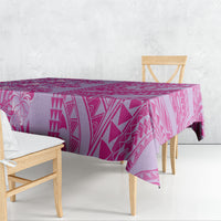 Purple Hibiscus Monstera Seamless Kakau Hawaii Tablecloth LT14 - Polynesian Pride