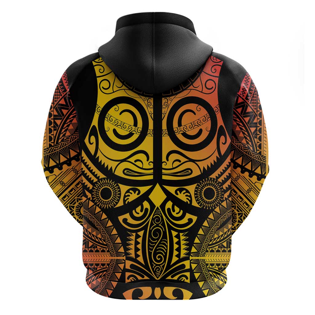 Marquesas Islands Hoodie Marquesan Tattoo Yellow Gradient LT14 - Polynesian Pride