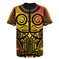 Marquesas Islands Rugby Jersey Marquesan Tattoo Yellow Gradient LT14 - Polynesian Pride