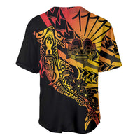 Gradient Marquesas Islands Baseball Jersey Marquesan Matatiki Hammerhead Shark Patutiki LT14 - Polynesian Pride