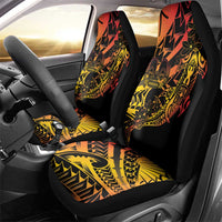 Gradient Marquesas Islands Car Seat Cover Marquesan Matatiki Hammerhead Shark Patutiki LT14 - Polynesian Pride