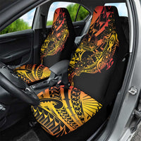 Gradient Marquesas Islands Car Seat Cover Marquesan Matatiki Hammerhead Shark Patutiki LT14 - Polynesian Pride