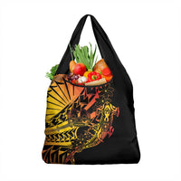 Gradient Marquesas Islands Grocery Bag Marquesan Matatiki Hammerhead Shark Patutiki LT14 1-pack One Size Yellow - Polynesian Pride
