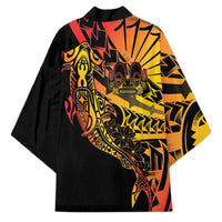 Gradient Marquesas Islands Kimono Marquesan Matatiki Hammerhead Shark Patutiki LT14 - Polynesian Pride