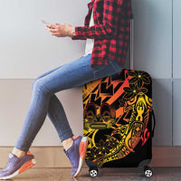 Gradient Marquesas Islands Luggage Cover Marquesan Matatiki Hammerhead Shark Patutiki LT14 - Polynesian Pride
