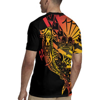 Gradient Marquesas Islands Rugby Jersey Marquesan Matatiki Hammerhead Shark Patutiki LT14 - Polynesian Pride