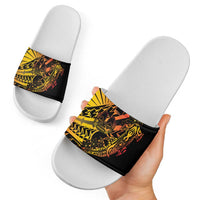 Gradient Marquesas Islands Slide Sandals Marquesan Matatiki Hammerhead Shark Patutiki LT14 - Polynesian Pride