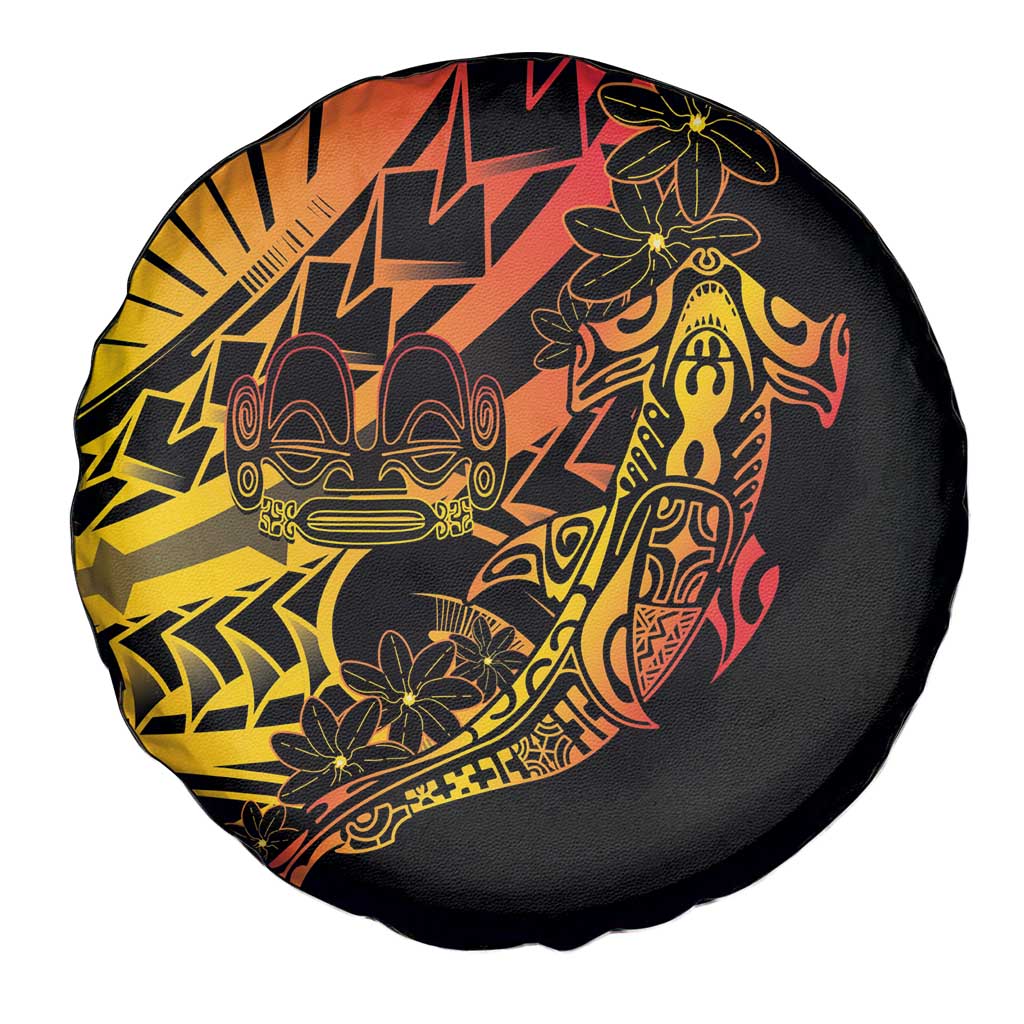 Gradient Marquesas Islands Spare Tire Cover Marquesan Matatiki Hammerhead Shark Patutiki LT14 - Polynesian Pride