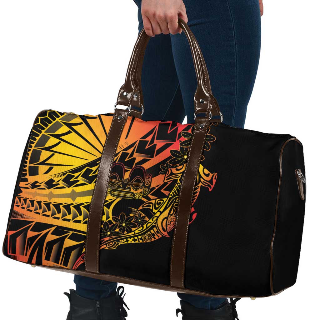 Gradient Marquesas Islands Travel Bag Marquesan Matatiki Hammerhead Shark Patutiki LT14 - Polynesian Pride
