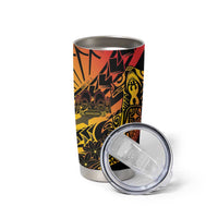 Gradient Marquesas Islands Tumbler Cup Marquesan Matatiki Hammerhead Shark Patutiki LT14 - Polynesian Pride