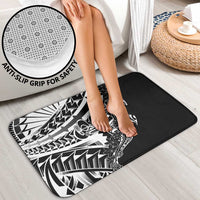 Black White Marquesas Islands Bathroom Set Marquesan Matatiki Hammerhead Shark Patutiki LT14 - Polynesian Pride