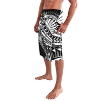 Black White Marquesas Islands Lavalava Marquesan Matatiki Hammerhead Shark Patutiki LT14 - Polynesian Pride