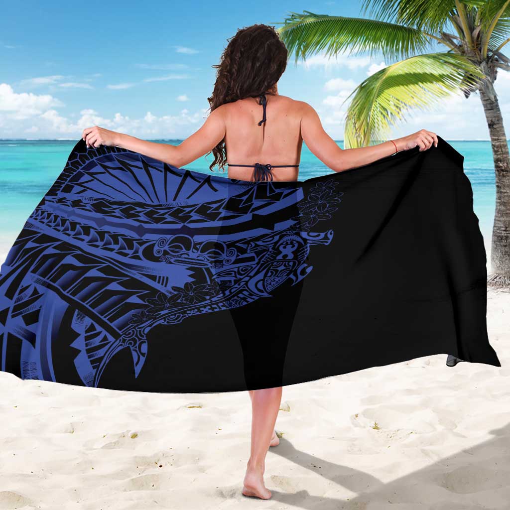 Blue Marquesas Islands Sarong Marquesan Matatiki Hammerhead Shark Patutiki LT14 - Polynesian Pride