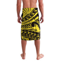 Yellow Marquesas Islands Lavalava Marquesan Matatiki Hammerhead Shark Patutiki LT14 - Polynesian Pride