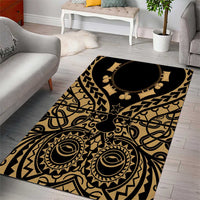Austral Islands Area Rug Tuhaa Pae Penu Stars Necklace Gold LT14 - Polynesian Pride