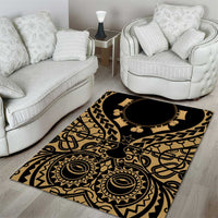 Austral Islands Area Rug Tuhaa Pae Penu Stars Necklace Gold LT14 - Polynesian Pride