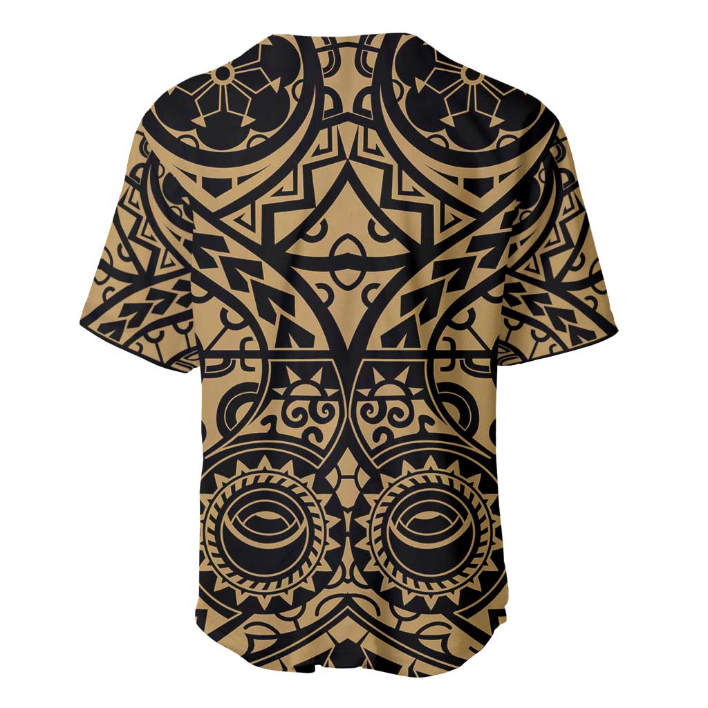 Austral Islands Baseball Jersey Tuhaa Pae Penu Stars Necklace Gold LT14 - Polynesian Pride