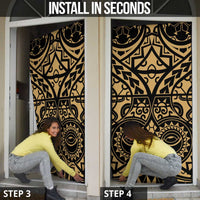 Austral Islands Door Cover Tuhaa Pae Penu Stars Necklace Gold LT14 - Polynesian Pride