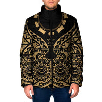Austral Islands Padded Jacket Tuhaa Pae Penu Stars Necklace Gold LT14 Men Gold - Polynesian Pride