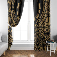Austral Islands Window Curtain Tuhaa Pae Penu Stars Necklace Gold LT14 - Polynesian Pride