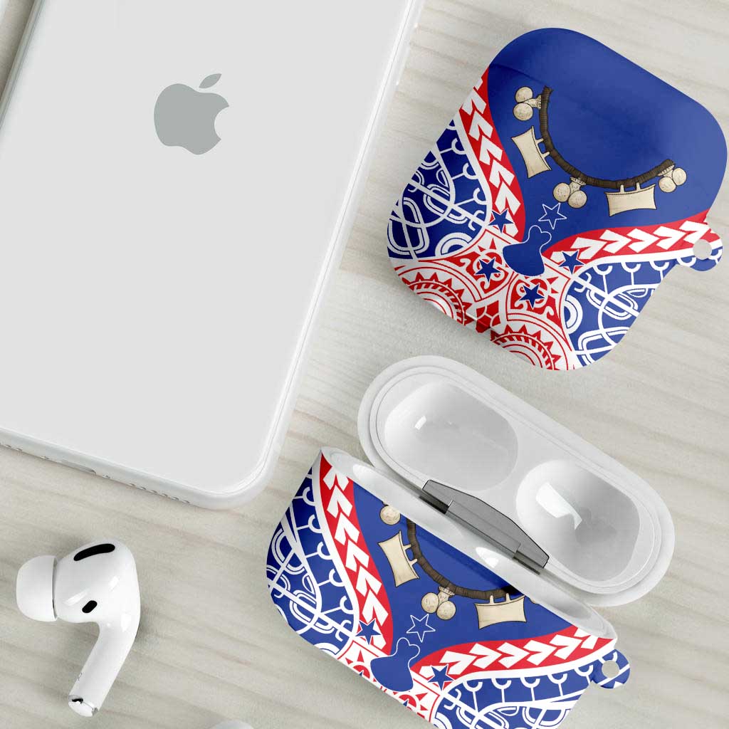 Austral Islands AirPods Case Tuhaa Pae Penu Stars Necklace Red LT14 - Polynesian Pride