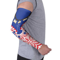 Austral Islands Arm Sleeves Tuhaa Pae Penu Stars Necklace Red LT14 - Polynesian Pride