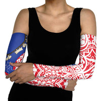 Austral Islands Arm Sleeves Tuhaa Pae Penu Stars Necklace Red LT14 - Polynesian Pride