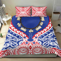 Austral Islands Bedding Set Tuhaa Pae Penu Stars Necklace Red LT14 - Polynesian Pride