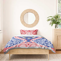 Austral Islands Bedding Set Tuhaa Pae Penu Stars Necklace Red LT14 - Polynesian Pride