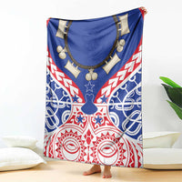 Austral Islands Blanket Tuhaa Pae Penu Stars Necklace Red LT14 - Polynesian Pride