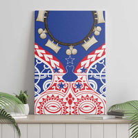 Austral Islands Canvas Wall Art Tuhaa Pae Penu Stars Necklace Red LT14 - Polynesian Pride