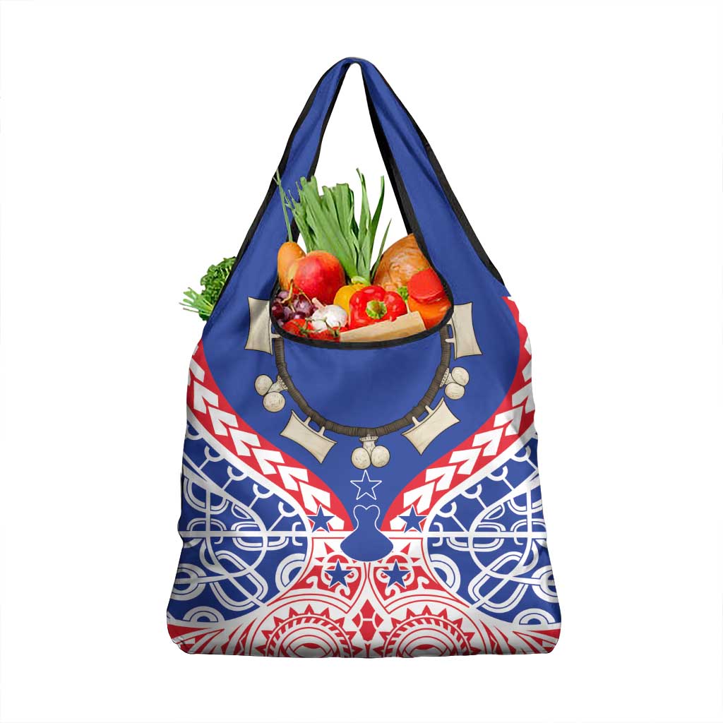 Austral Islands Grocery Bag Tuhaa Pae Penu Stars Necklace Red LT14 1-pack One Size Red - Polynesian Pride