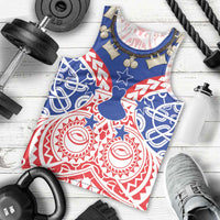 Austral Islands Men Tank Top Tuhaa Pae Penu Stars Necklace Red LT14 - Polynesian Pride