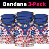 Austral Islands Neck Gaiter Tuhaa Pae Penu Stars Necklace Red LT14 package One Size: 25*50cm Red - Polynesian Pride