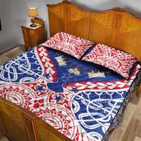 Austral Islands Quilt Bed Set Tuhaa Pae Penu Stars Necklace Red LT14 - Polynesian Pride